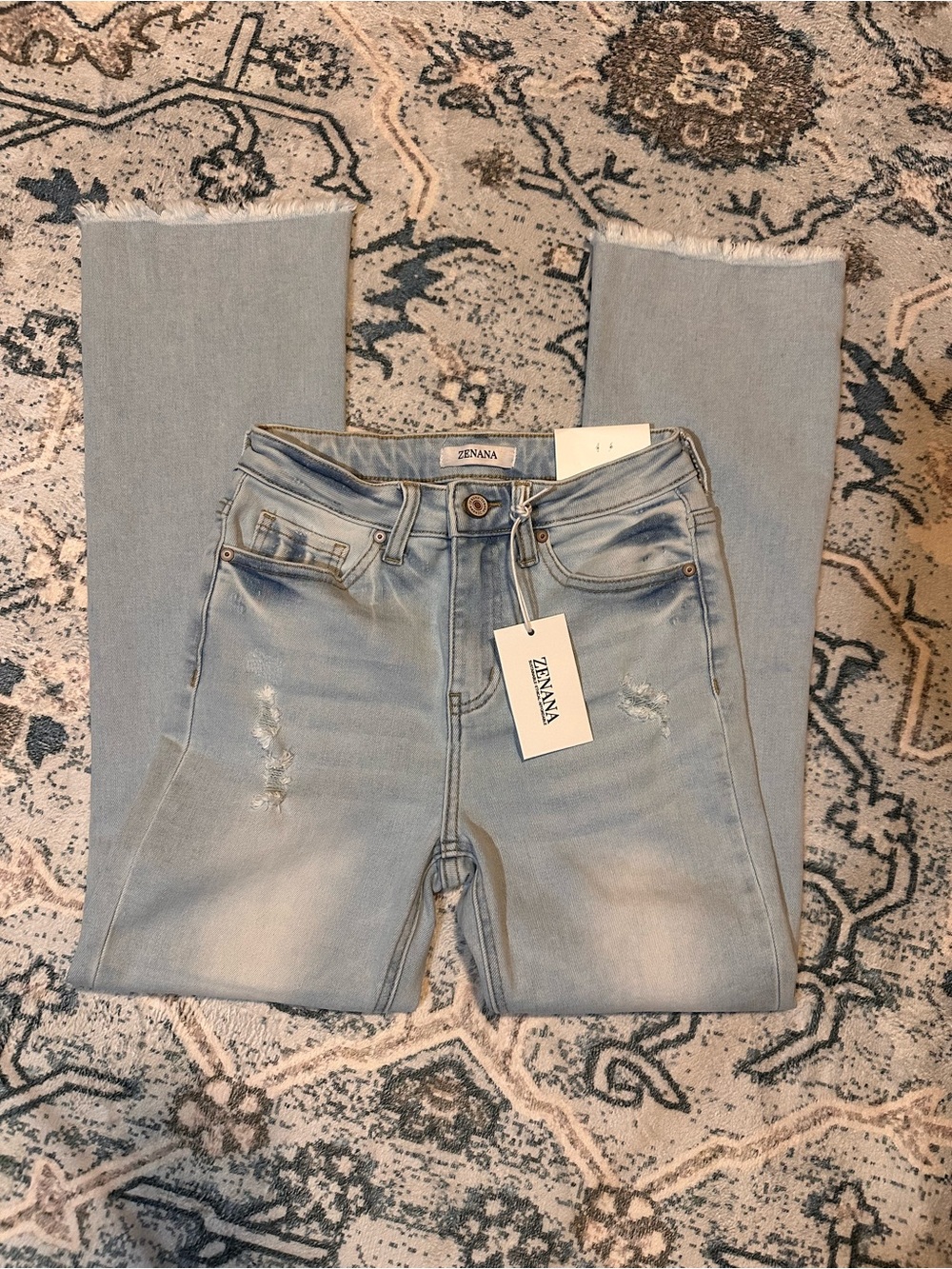 Zenana Outfitters Size 1/25 Light Wash High-Rise Women's Jeans - Light Blue